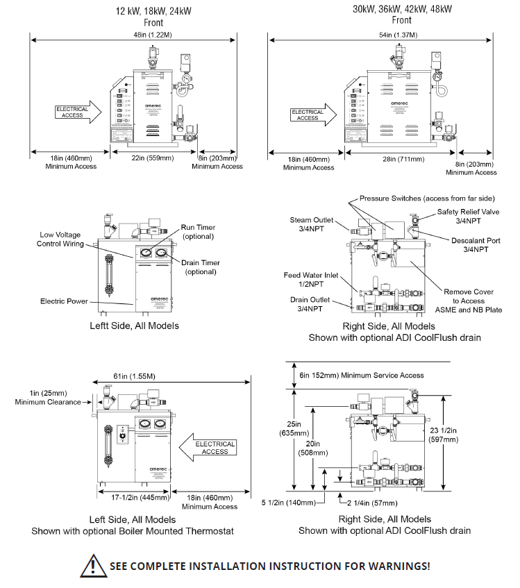 AI Series Commercial Boiler specification sheet page 3